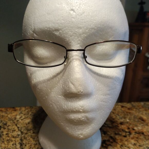 BULOVA “DOHA” Eyeglasses Frame Womens 53-17-135 Brown/Gunmetal Polished CS79 - Picture 3 of 11